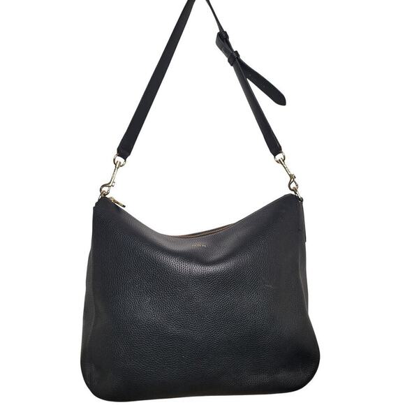 Cuyana Large Black Leather Hobo Bag - Picture 3 of 12